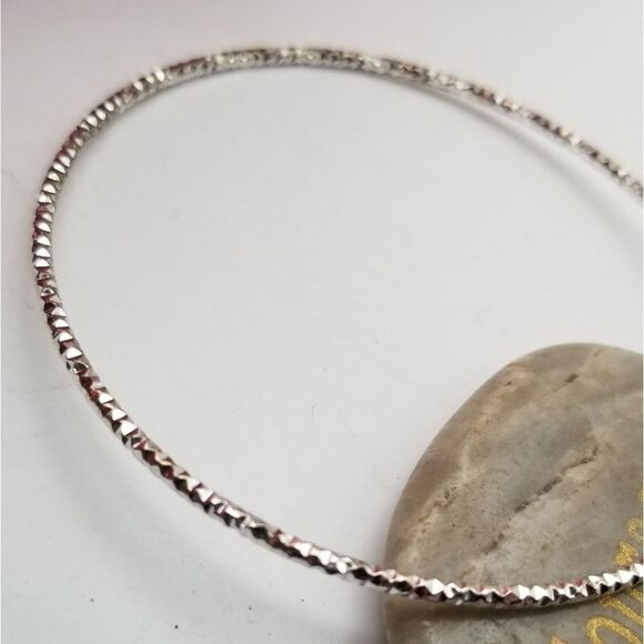 Delicate slim slender sparkle bracelet. B628 - Picture 2 of 2